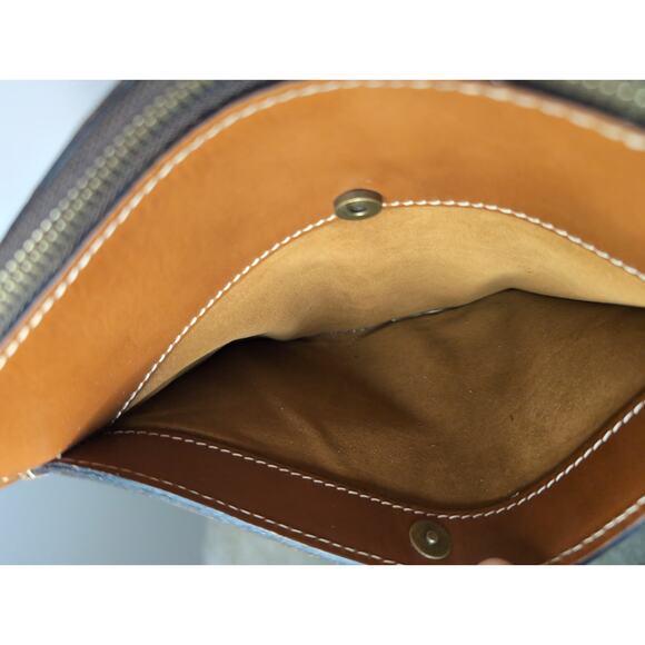 Patricia Nash Heritage Collection Brown leather crossbody/shoulder handbag purse - Picture 4 of 11